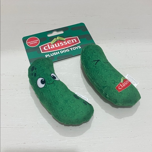 Claussen Other - Claussen Pickle Plush Dog Squeaky Crinkle Toy